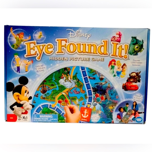Disney Other - Disney, EYE FOUND IT, Hidden Picture Board Game 2017